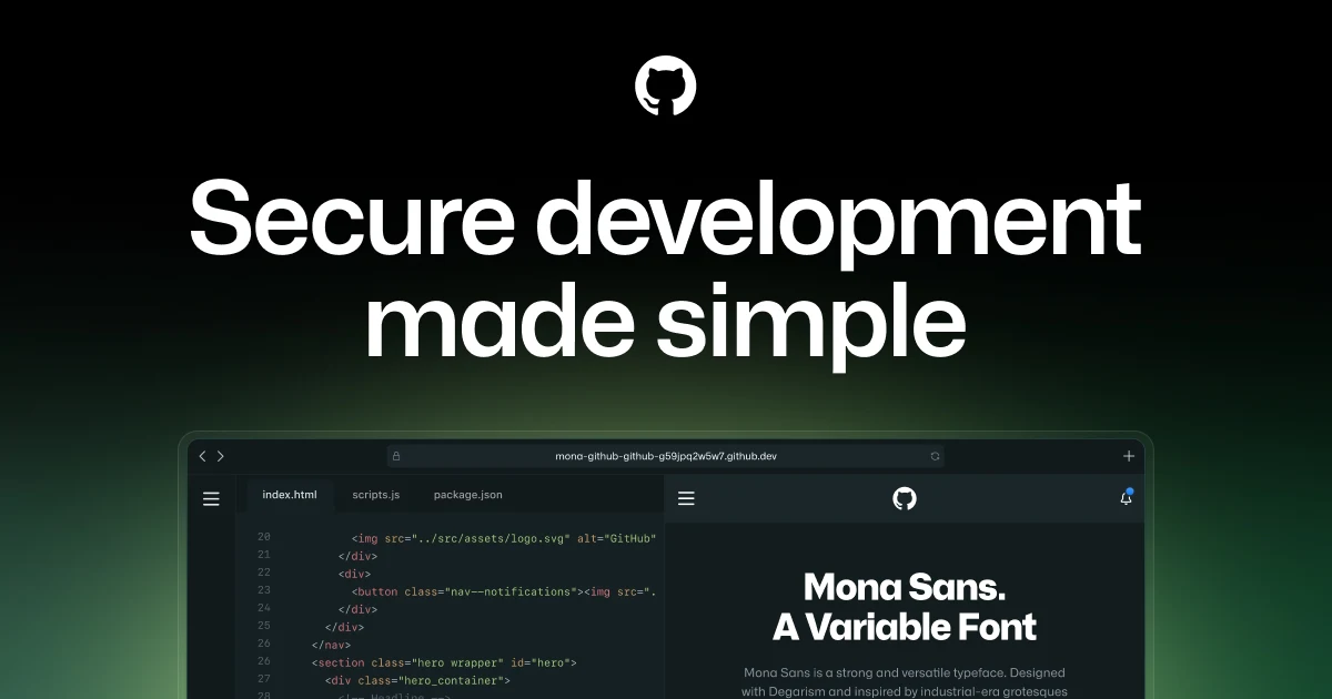 GitHub Codespacesの公式画像