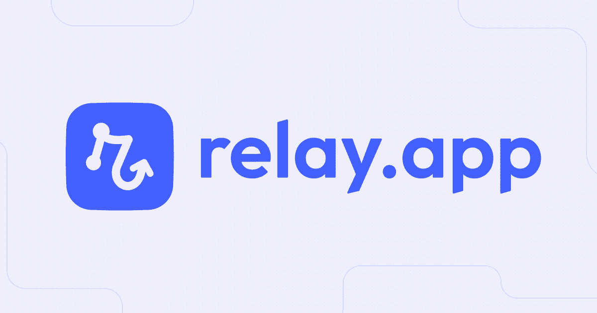 Relay.appの公式紹介画像